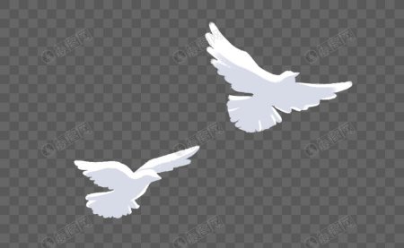 Силуэт голубя белый