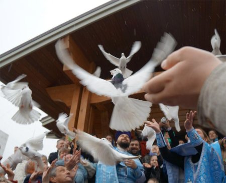 Благовещение пресвятой богородицы голуби