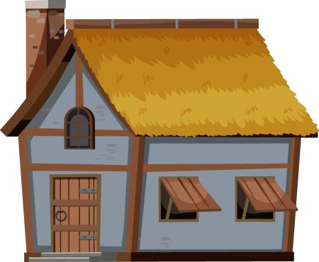 Дом с соломенной крышей