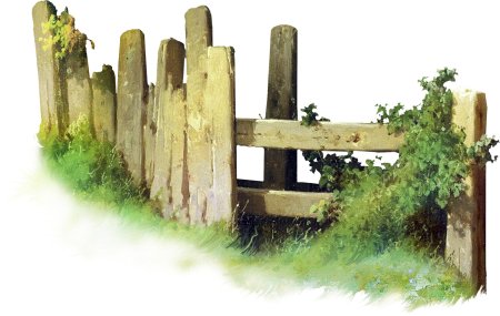 Забор на прозрачном фоне