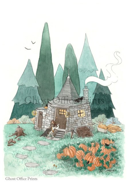 Хижина хагрида гарри поттер арт