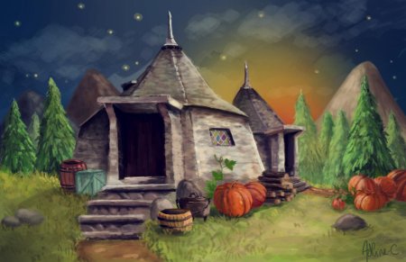 Хижина хагрида арт