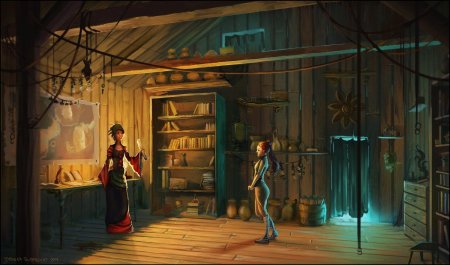 Хижина лесника интерьер арт