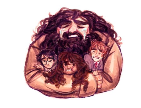 Гарри поттер гермиона рон хагрид