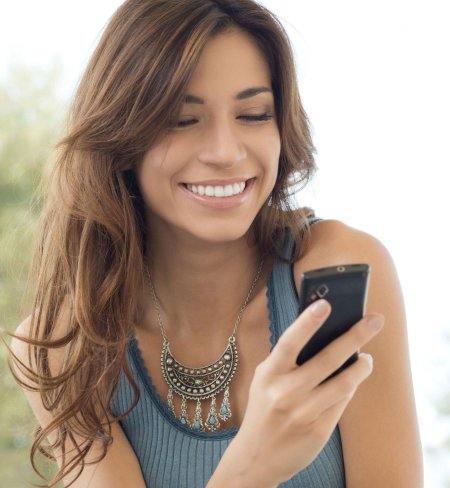 Девушка телефон