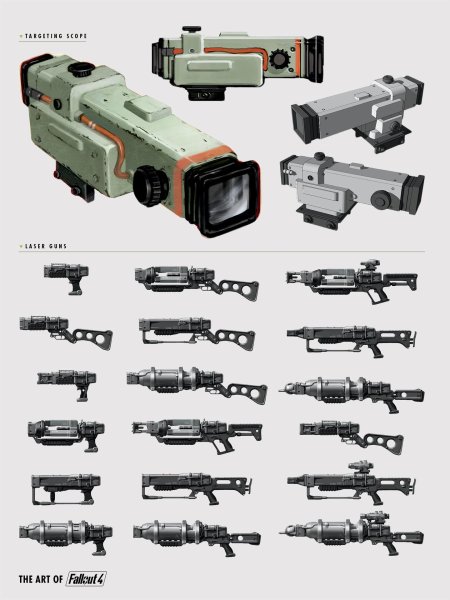 Концепт арт оружие фоллаут