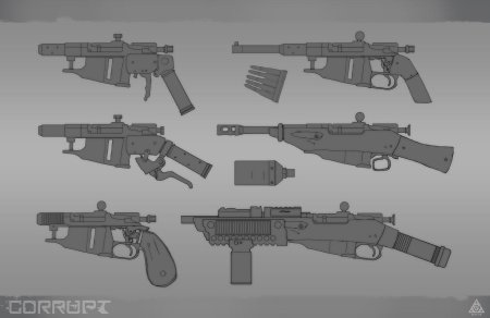 Пистолет пулемет дизельпанк