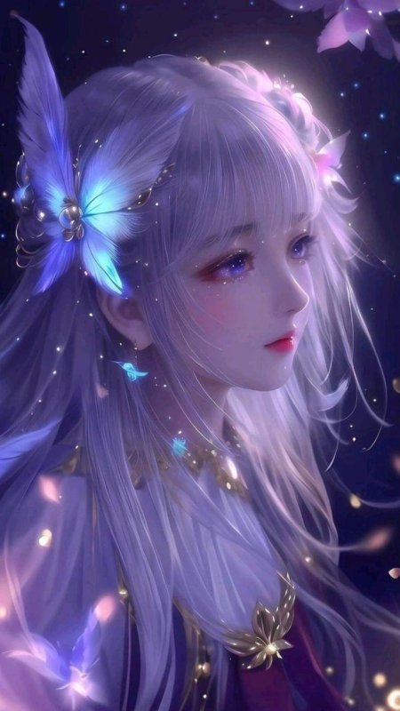 Красивая аниме девушка