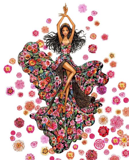 Модная иллюстрация