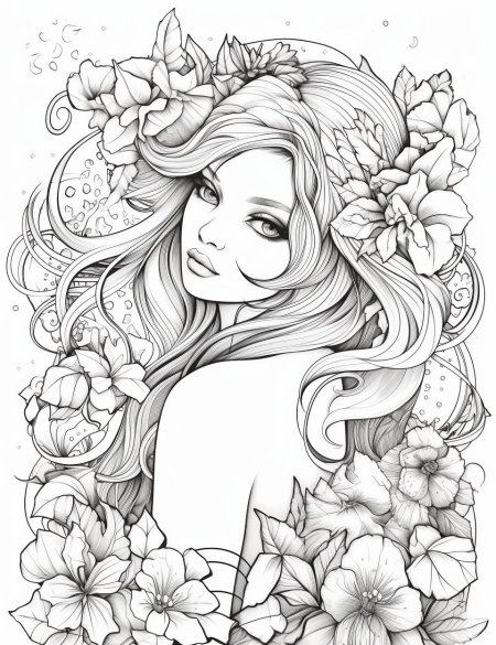Раскраска девушек
