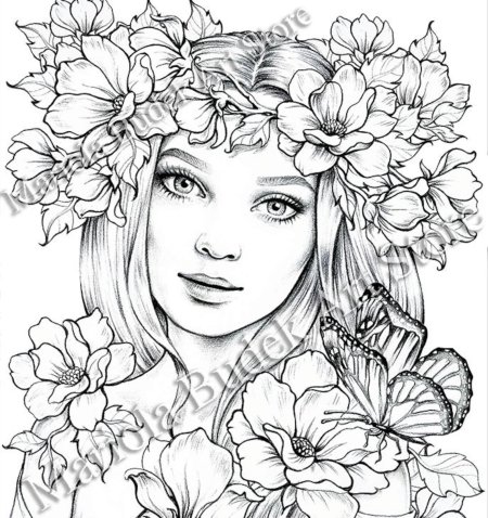 Раскраска девушек