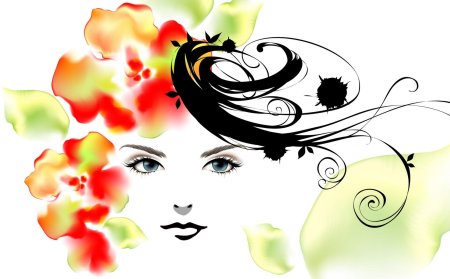 Красивая женщина рисунок
