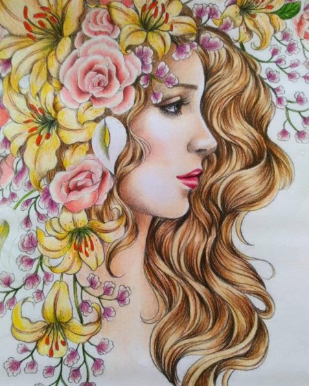 Девушка рисунки
