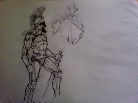 Спартанец рисунок