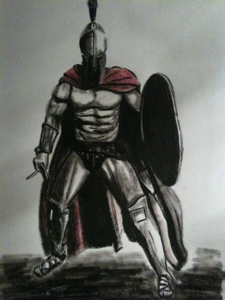 Спартанец рисунок