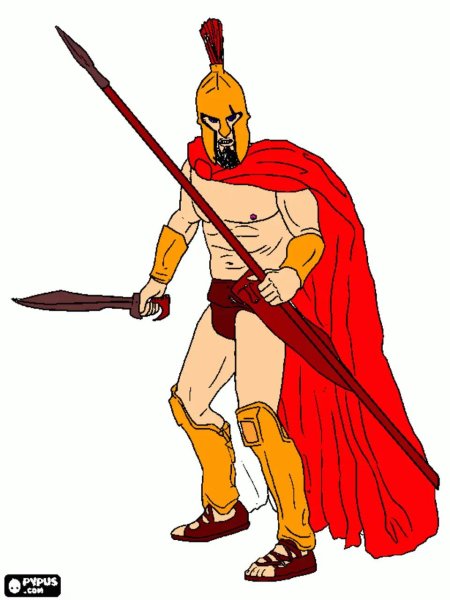 Рисунок спартанца