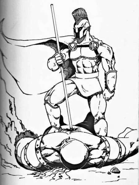 Ахиллес рисунок карандашом