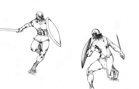 Гладиатор эскиз