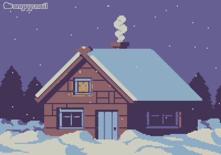 Пиксельный домик