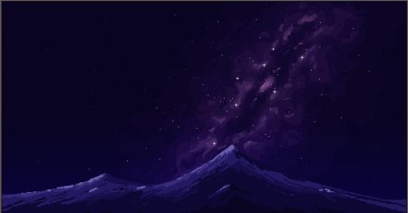 Звёздное небо в пикселях