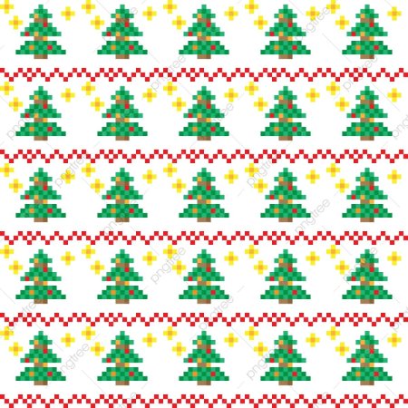 Новогодние пиксельные узоры