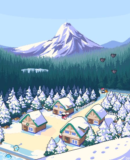 Пиксельные пейзажи