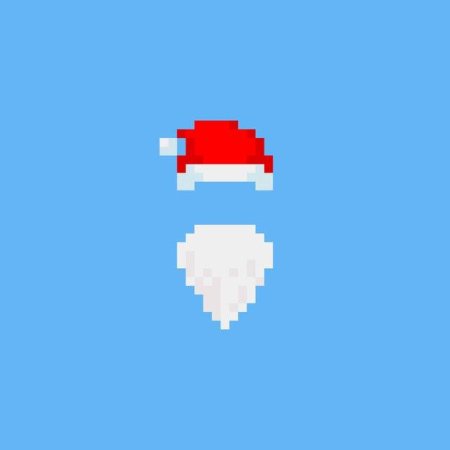 Pixel santa