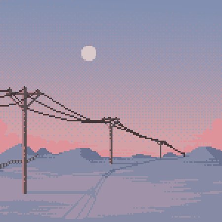 Пиксельный пейзаж