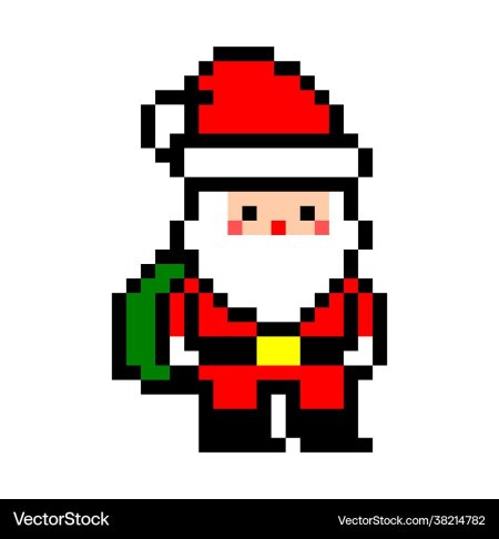 Рисунок по клеточкам новогодние