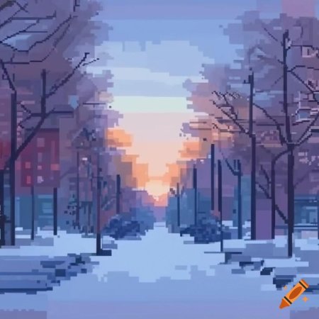 Пиксельные пейзажи