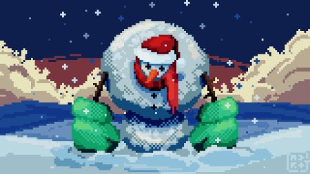 Пиксель арт новый год