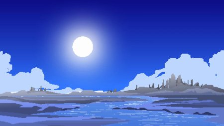 Пиксельный пейзаж