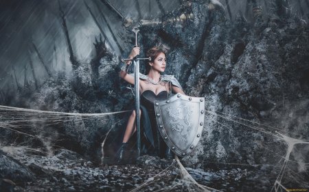 Девушка с мечами