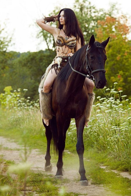 Фотосессия в стиле амазонки