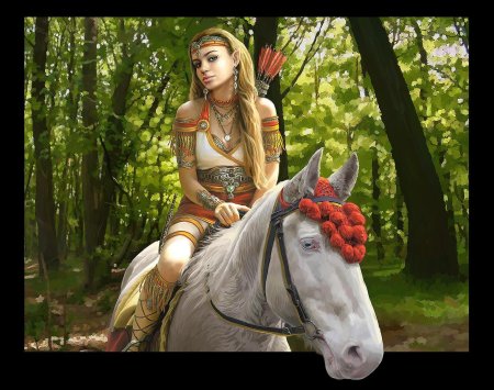 Девушка на лошади фэнтези