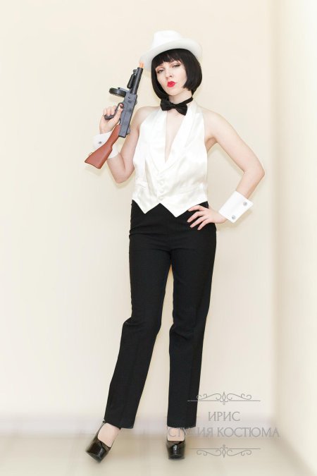 Костюм гангстера женский