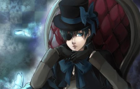 Сиэль фантомхайв в шляпе