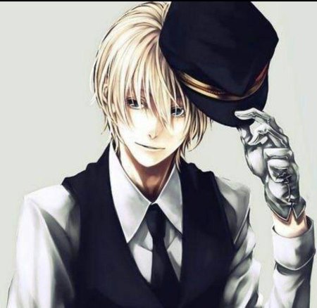 Аниме парень во фраке