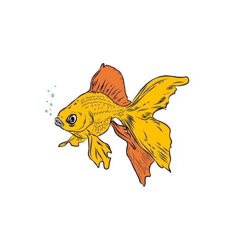 Рисунки золотой рыбки