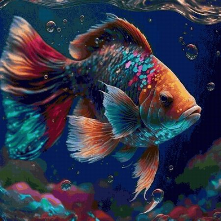 Золотая рыбка арт