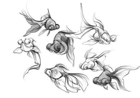 Рыбка эскиз