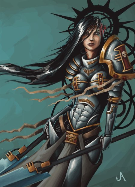 Вархаммер инквизитор девушка арт