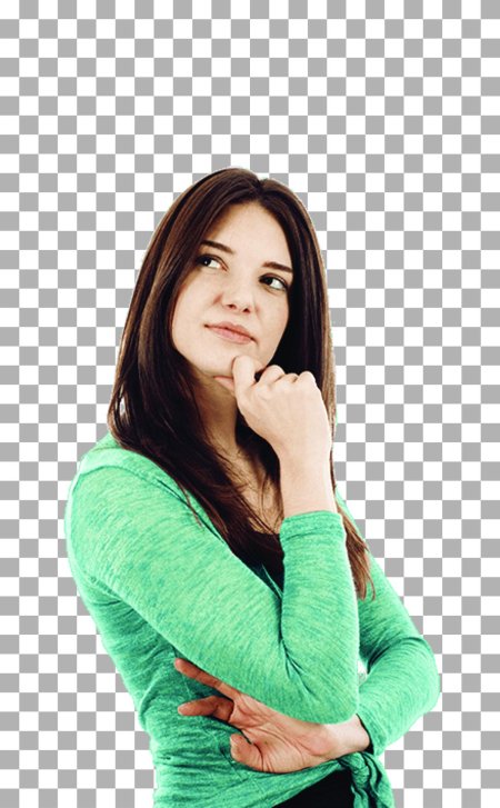 Задумчивая девушка