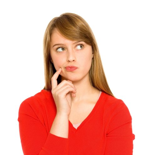 Задумчивая девушка