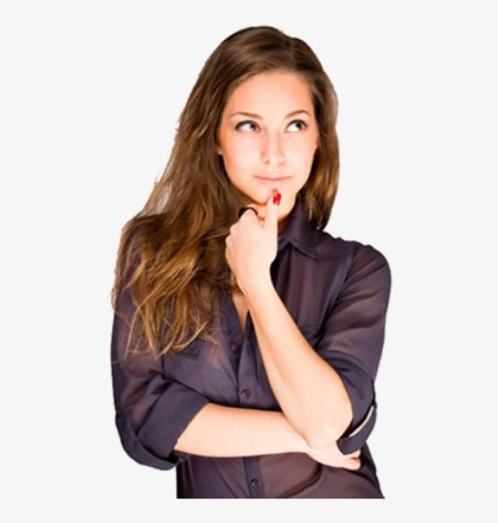 Задумчивая женщина