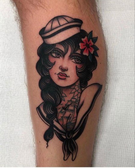 Портрет тату традишнл