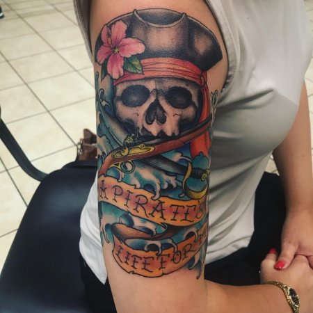 Пираты карибского моря тату
