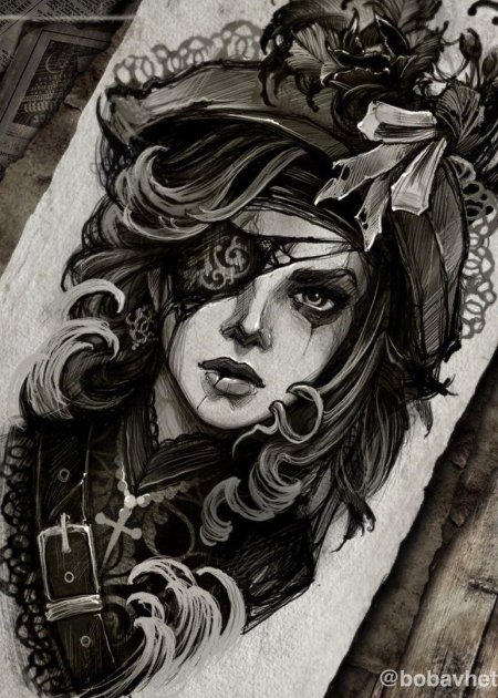 Пират эскиз