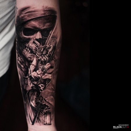 Пираты тату реализм