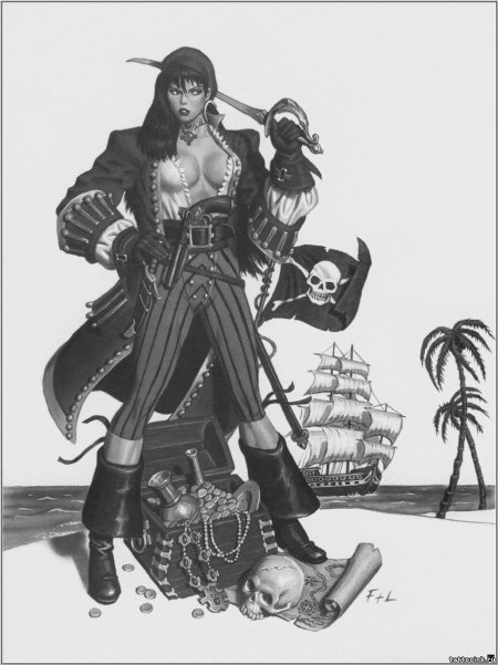 Девушка пиратка